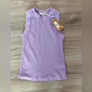 Project Social Player Fitted Racerback Rib Tank- DW Blooming Lilac